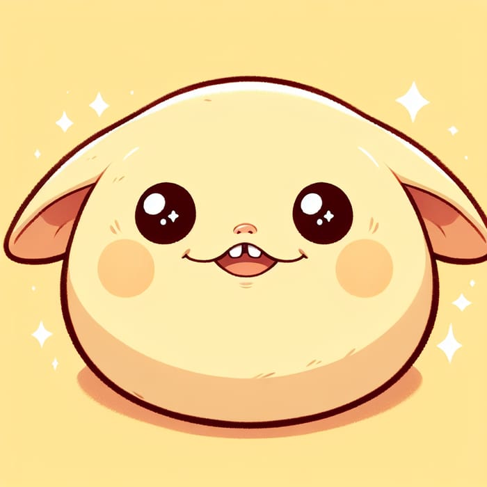 Adorable Round Creature with Blissful Smile - 야돈