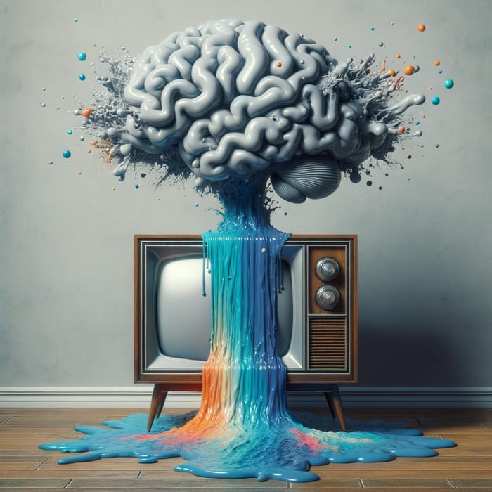 TV Clogs the Brain | Mid-Century Living Room Decor