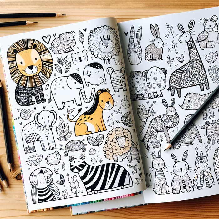 Kids Animal Coloring Book - Creative Designs & Fun Illustrations