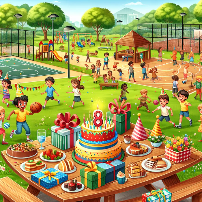 8-Year-Old Boy's Birthday Party: Picnic, Playground, and Field Fun