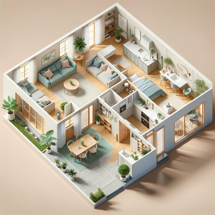 Aesthetic Two-Story House Floor Plan | Modern Design