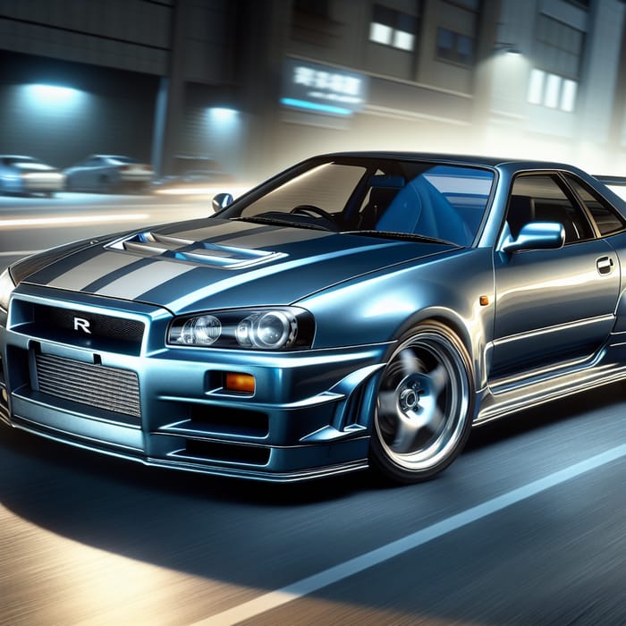 Nissan Skyline R34 from Fast and Furious | High-Performance Action Car