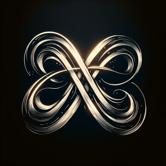 Intricate Infinity Symbol Calligraphy - Timeless Artistry