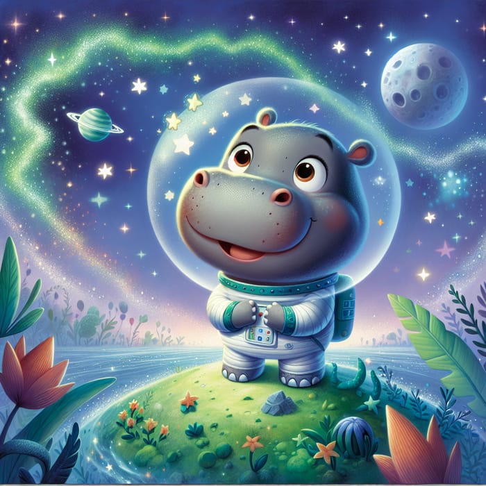Harold the Hippo's Space Adventures - Inspiring Bedtime Story