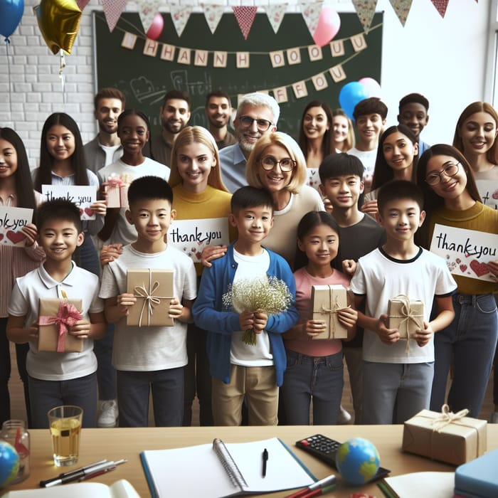 Students' Heartfelt Thanks: Celebrating Diverse Teachers