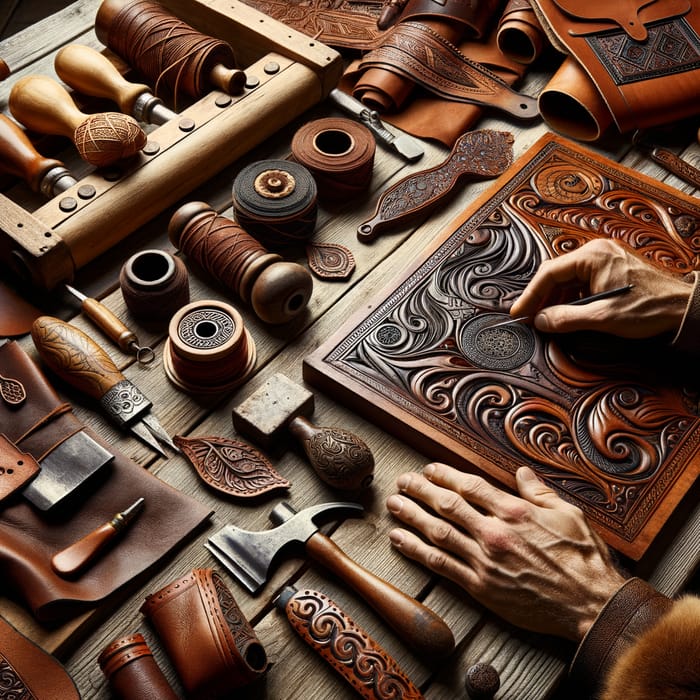 Artisanal Leather Crafting Process