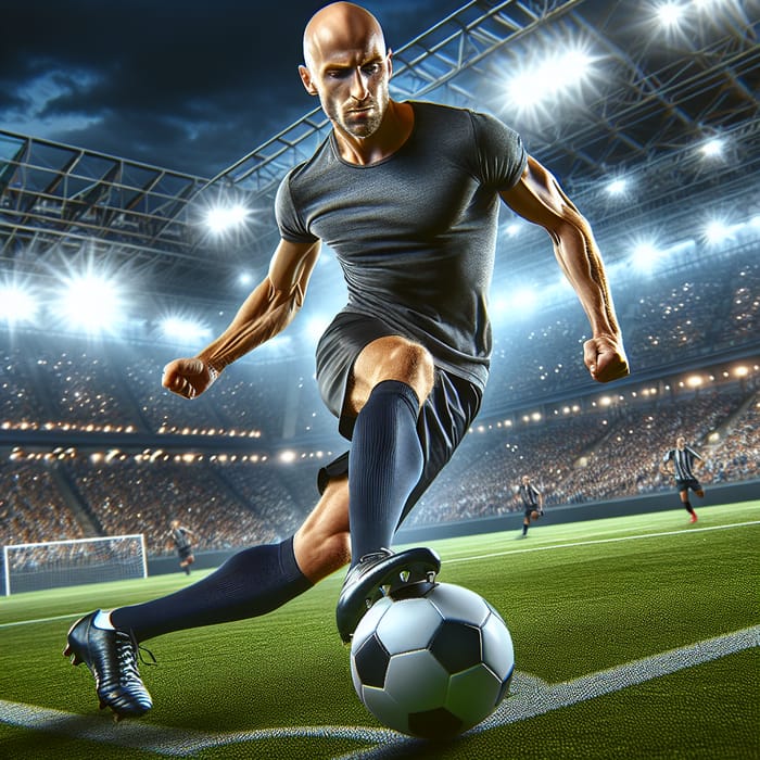 Messi Bald Soccer Player - Dribbling Master