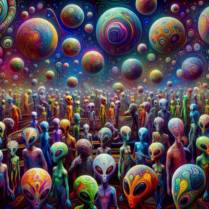 Psychedelic Aliens: A Cosmic Journey