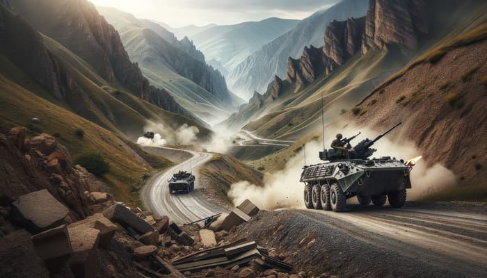 BTR-70 Engagement on Mountain Road