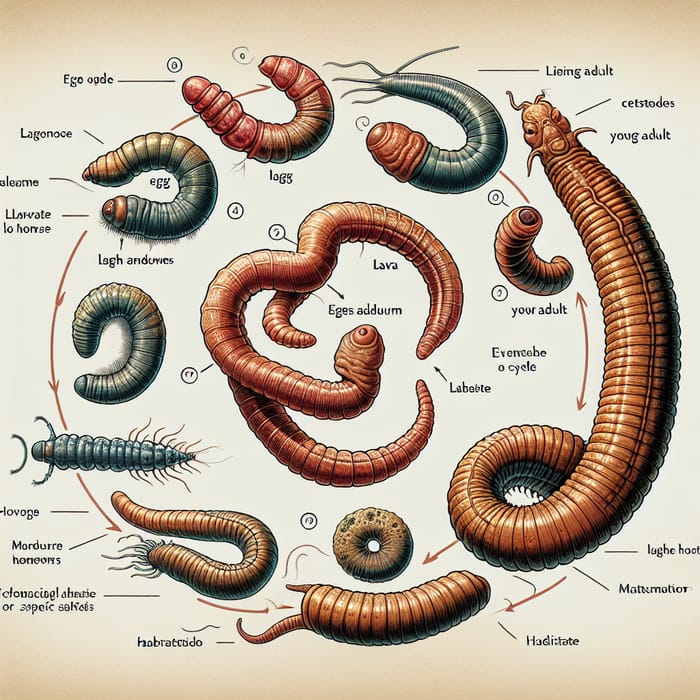 Tapeworm Reproduction Cycle: Insights and Illustrations