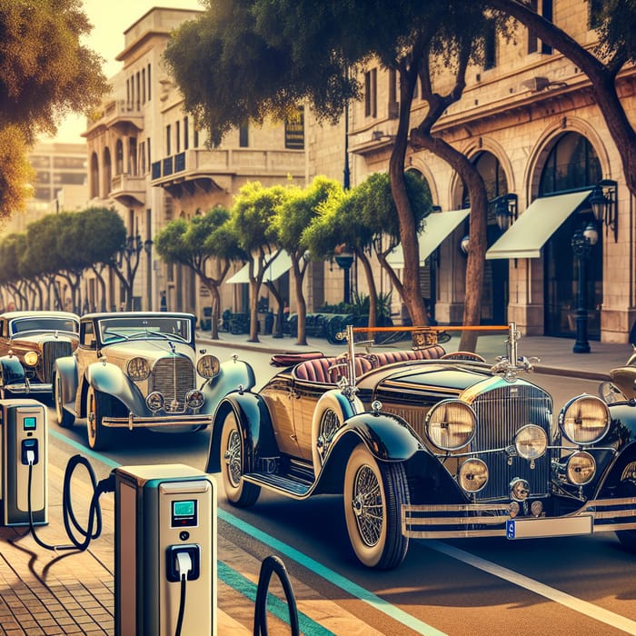 Electric Classic Cars - Vintage E-Cars in the City