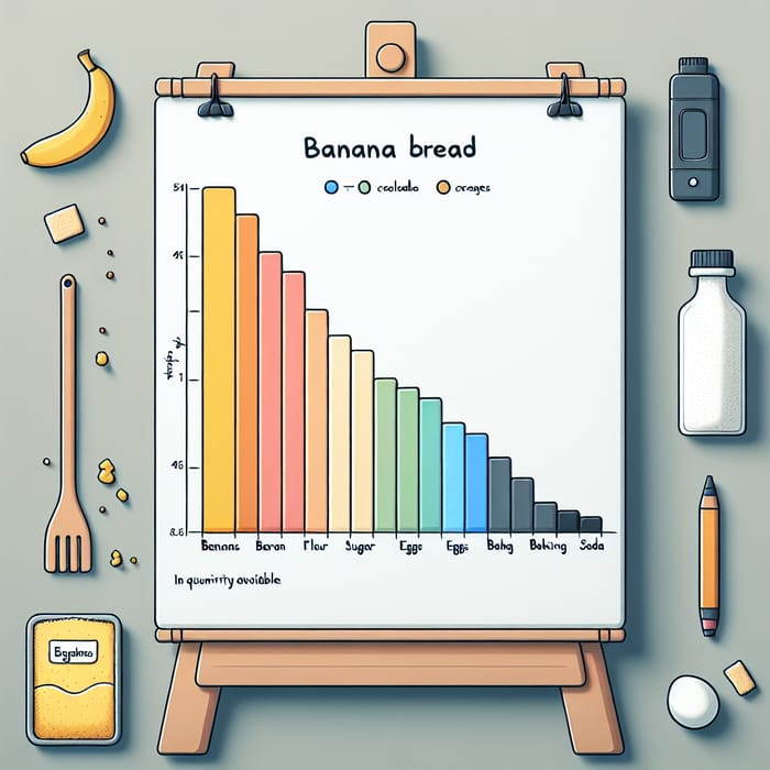 Banana Bread Ingredients Supply Bar Graph | Fresh Ingredients