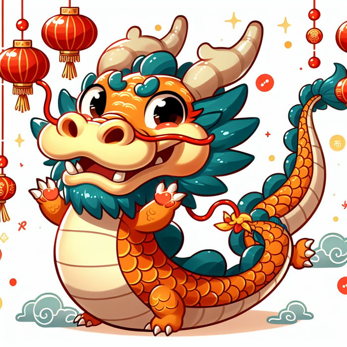 Cute Chinese Dragon New Year Greetings