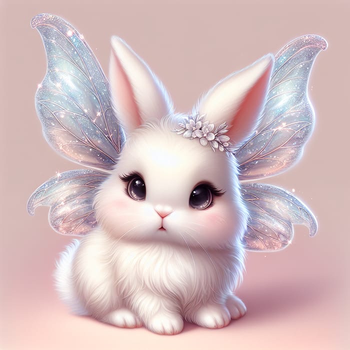 Cute Bunny with Enchanting Wings