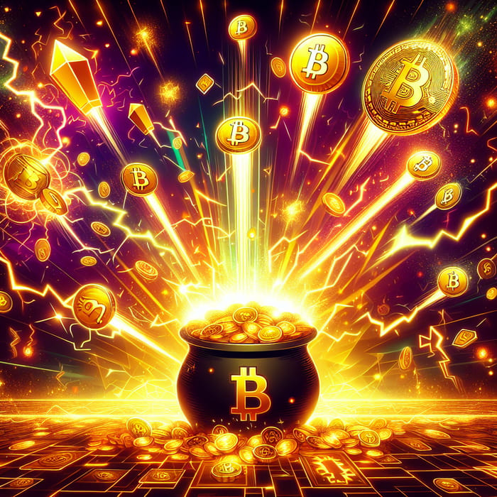 Electrifying Rise of Bitcoin and Crypto Market - Visual Frenzy of Wealth
