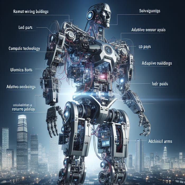 Futuristic Robot Standing Tall