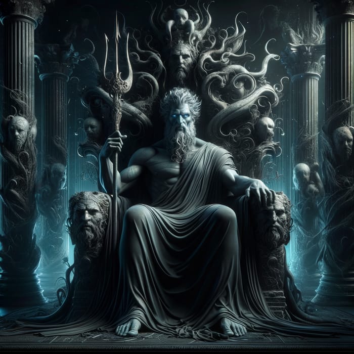 Regal Hades: A Hyper-Realistic Mythological Depiction