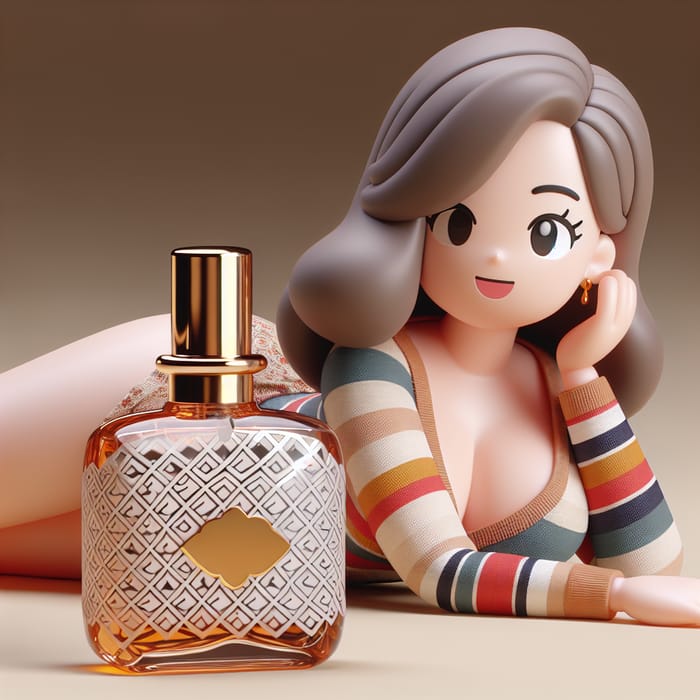 High-End Gucci Perfume Bottle & Cartoon Character