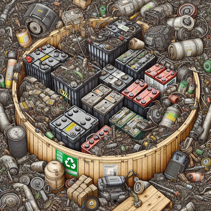 Recycling Waste: N70 Batteries, Filters, Scrap Metal & Used Oil