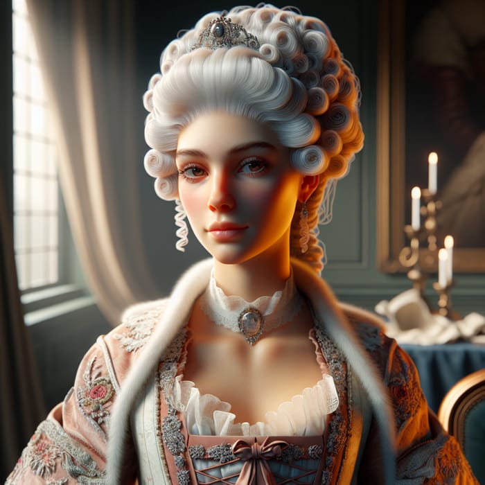 Catherine the Great Portrait in 18th Century Style