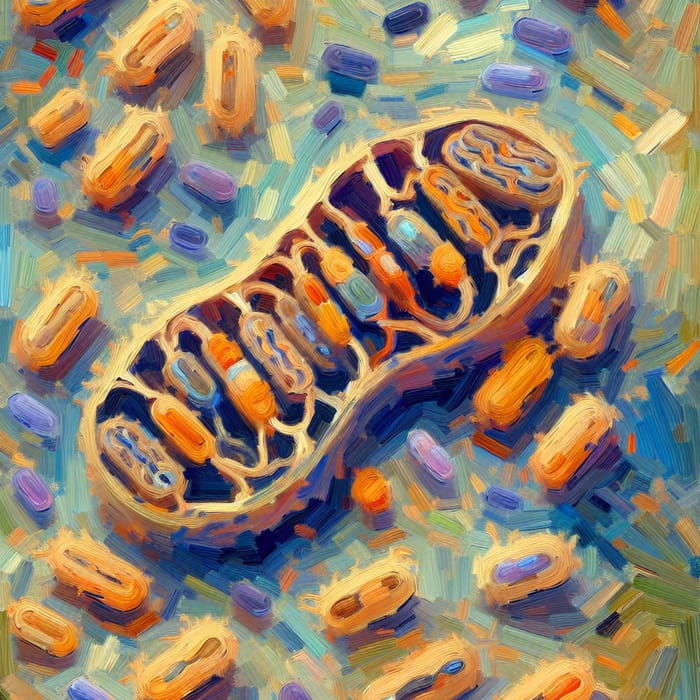 Impressionistic Mitochondria Artwork