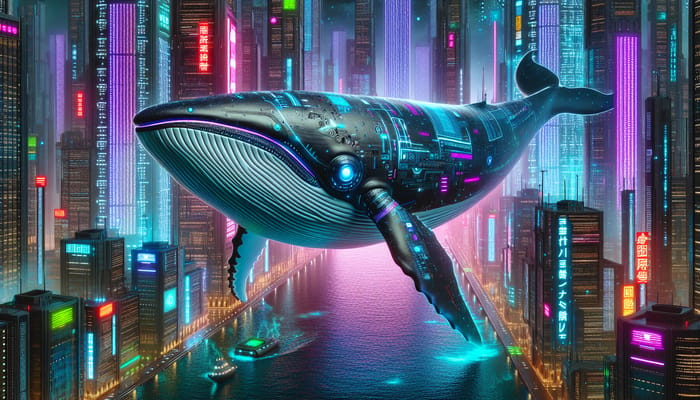 Famous Cyberpunk Whale Artwork