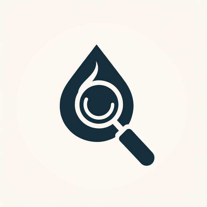 Minimalistic Leak Detection Logo Design