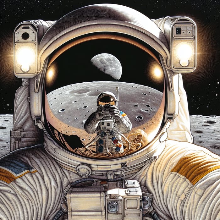 South Asian Astronaut Reaches the Moon