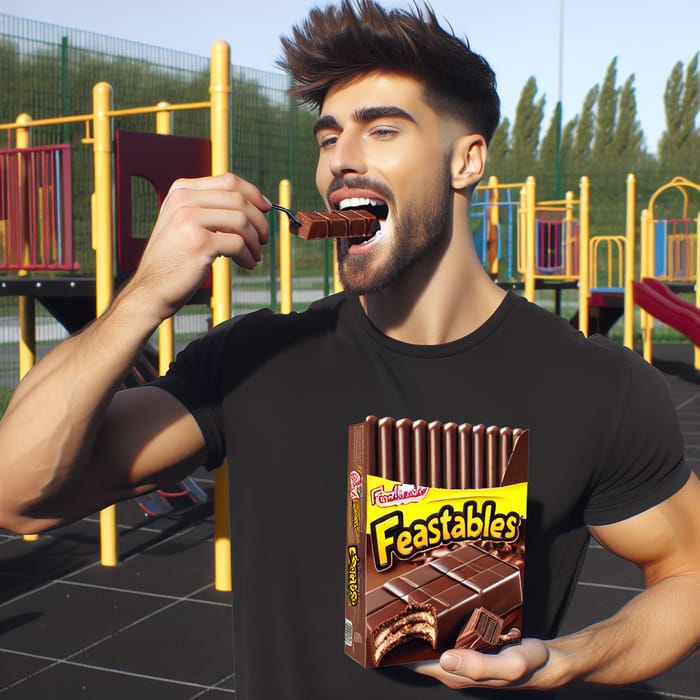 MrBeast Indulges in Feastables: Newest Playground Chocolate