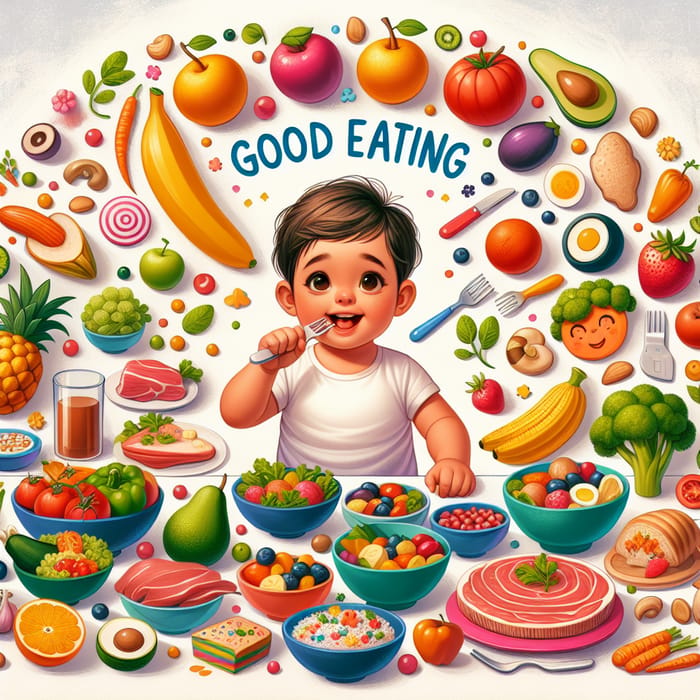 Healthy Eating Habits for Toddler Growth | AI Art Generator | Easy-Peasy.AI