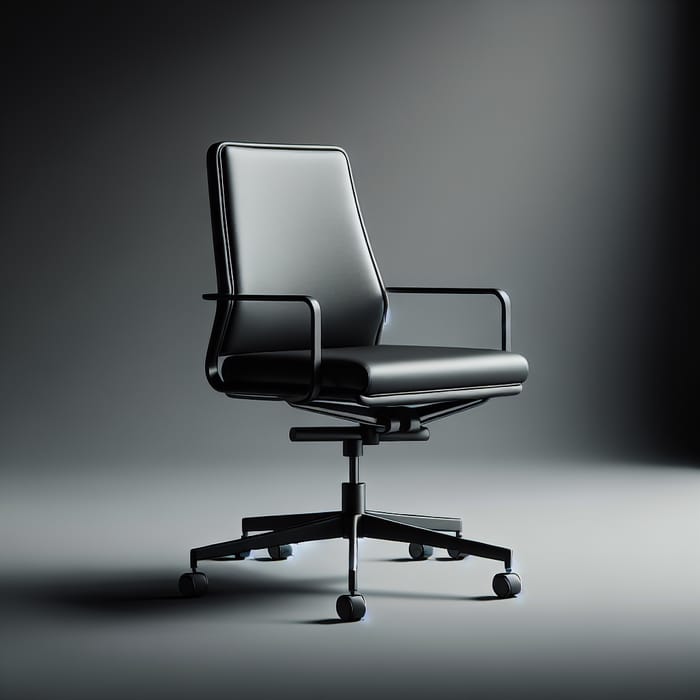 Minimalistic Black Office Chair with Modern Design