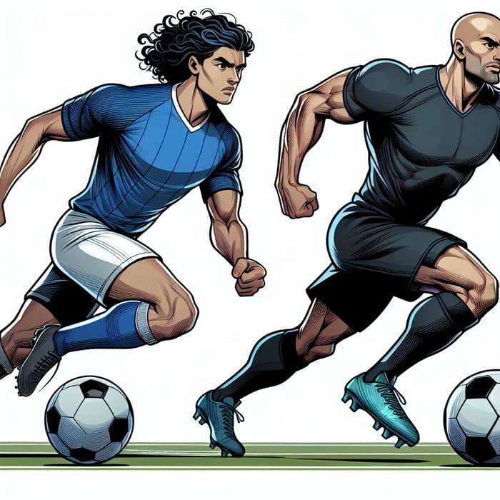 Rudd Gullit vs Ronaldo Nazario: Dynamic Soccer Showdown