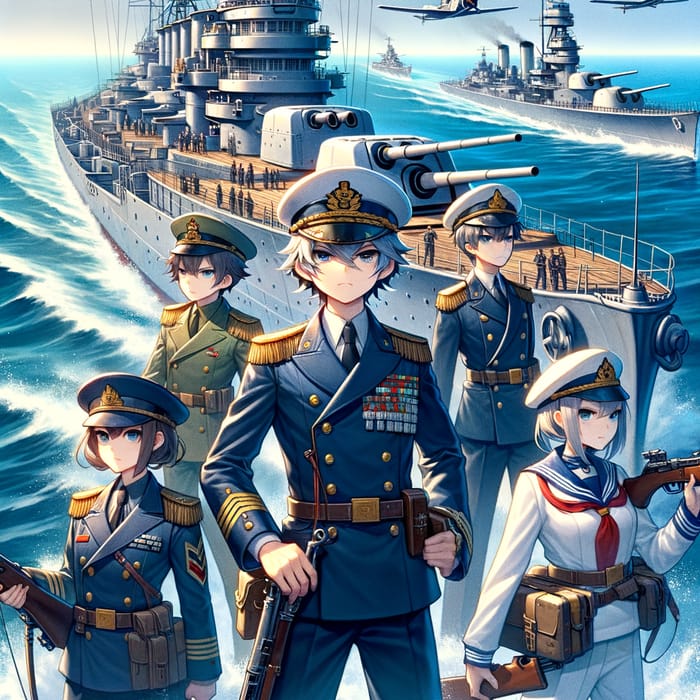 Azur Lane Inspired Marine Warfare Characters