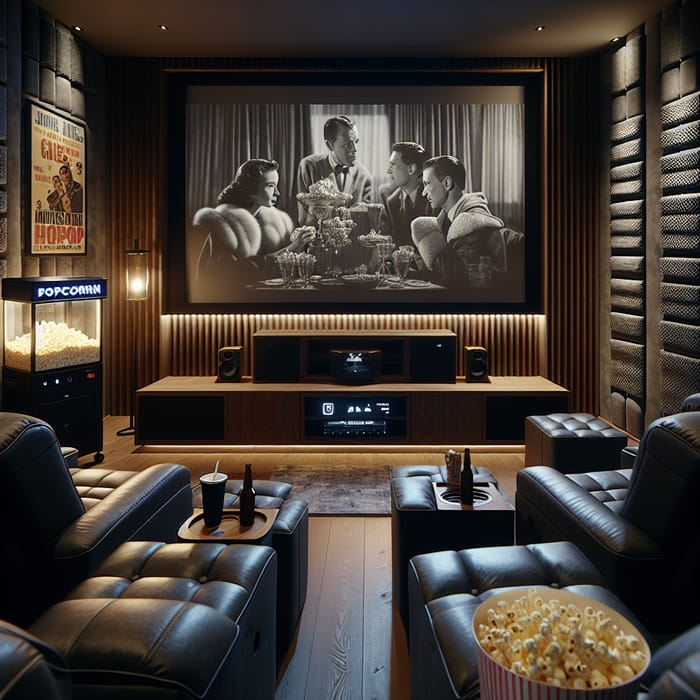 Cozy Home Cinema Setup | Classic Film Viewing Experience