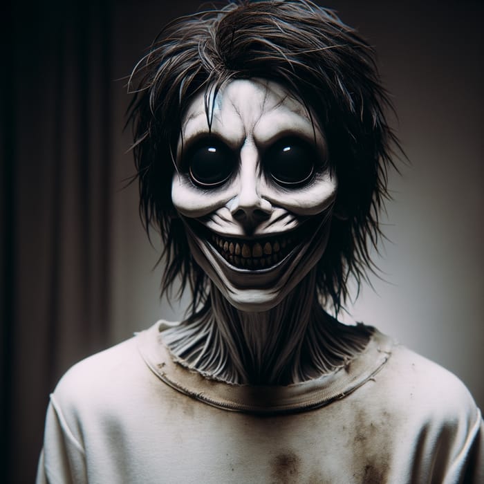 Jeff The Killer - Eerie humanoid figure emerging from the shadows