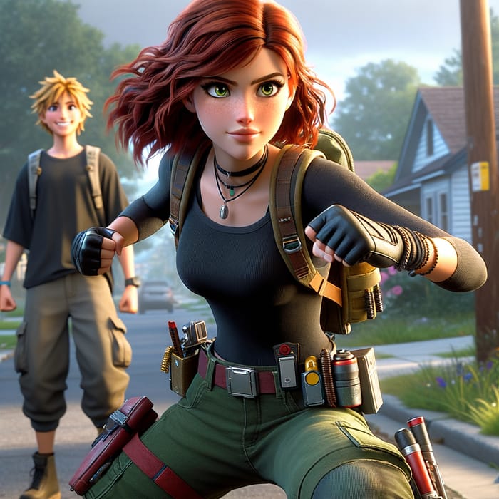 Kim Possible: Fearless Red-Haired Heroine in Action
