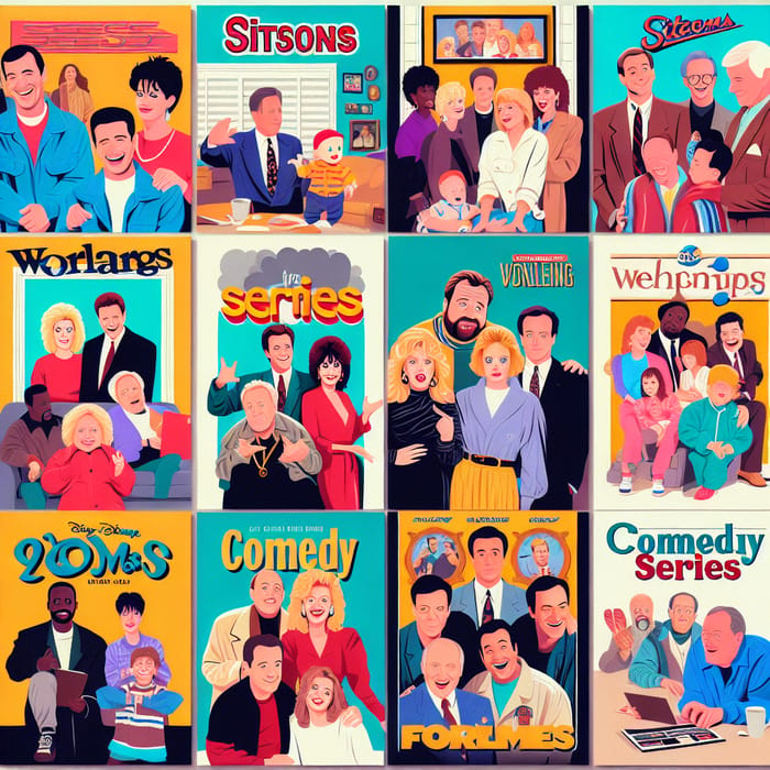 90s Comedy Series Posters: Nostalgic Collection