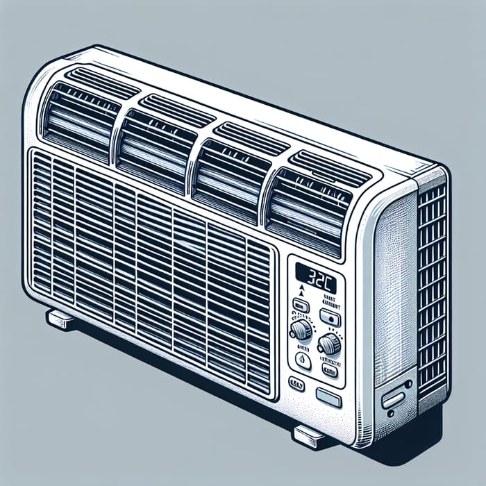 Air Conditioning Unit Illustration