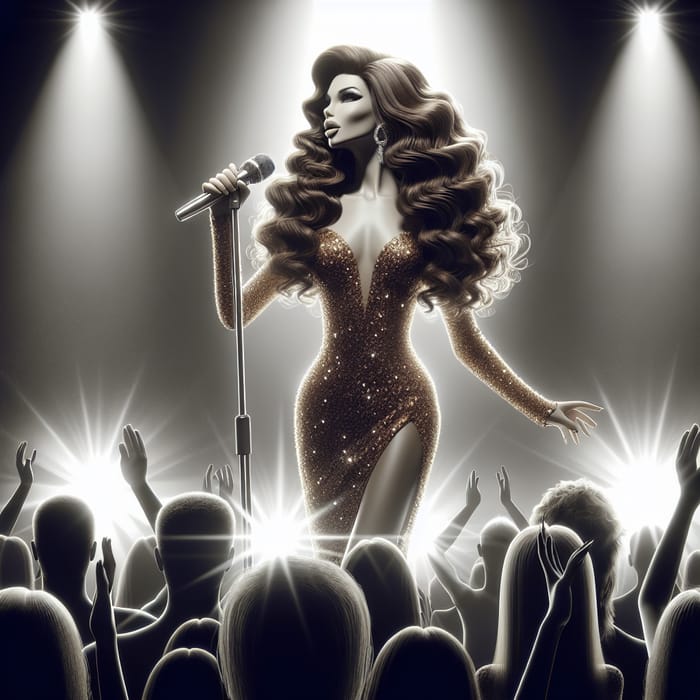 Mariah Carey - Pop Sensation in Golden Gown Belting High Notes
