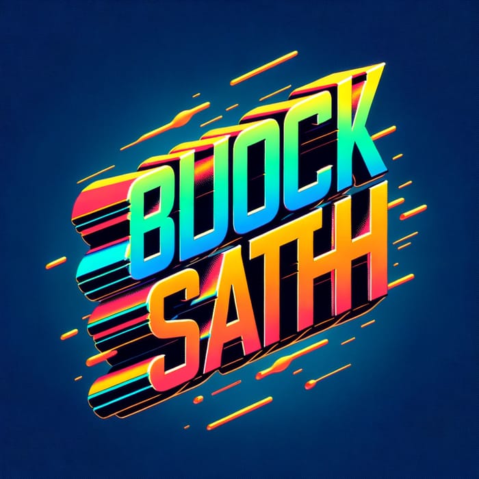 Animated 'BLOCK SATHI' Text - Vibrant Color Gradient Animation