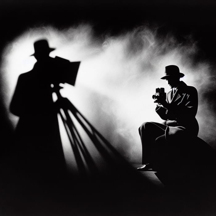 Unveiling a Mysterious Figure: Noir Style Embraced
