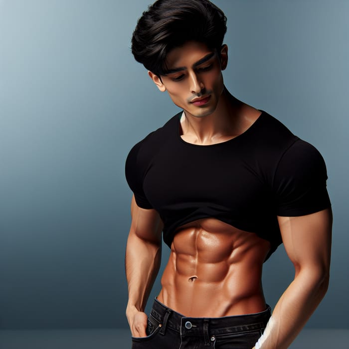 Jungkook BTS Abs | Fitness Model - Toned South Asian Man