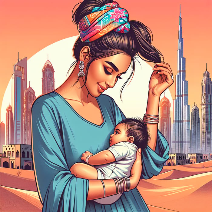 Wear Scrunchie: Hair Up, Protect Baby Skin - Dubai