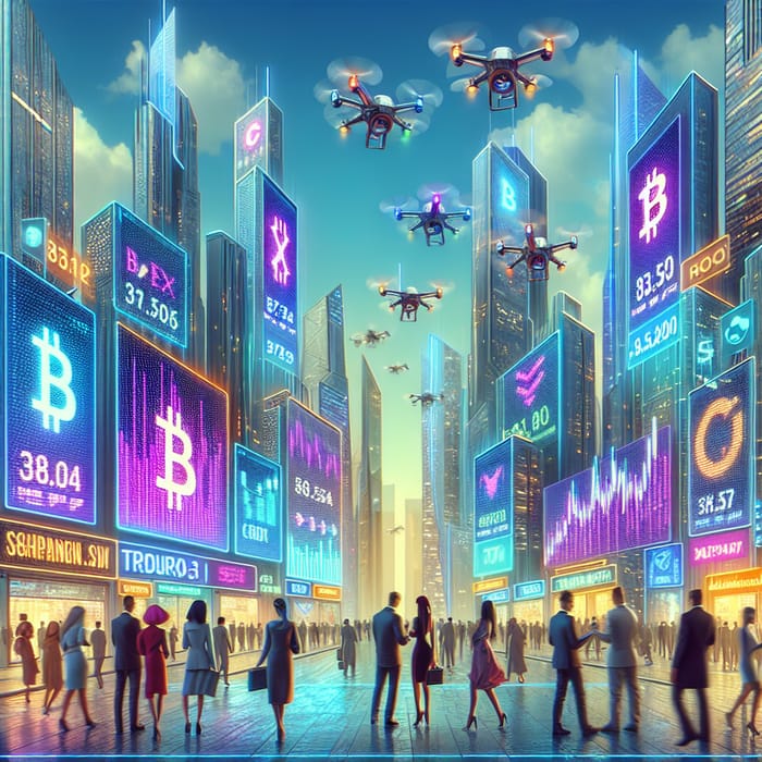 Futuristic Cryptocurrency Exchange