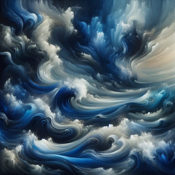Ocean Waves Abstract Art | Dynamic Sea Visuals
