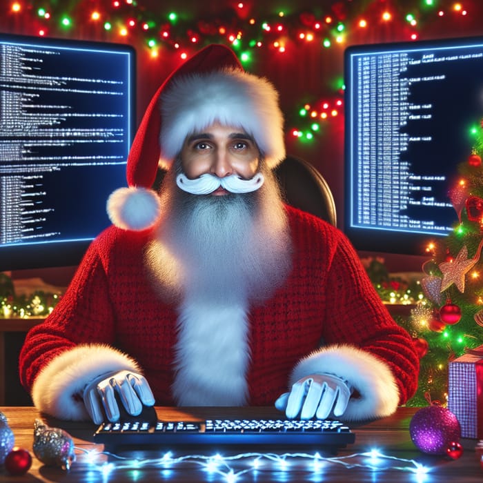 Cyber Security Santa and XMAS Tree for Digital Safety