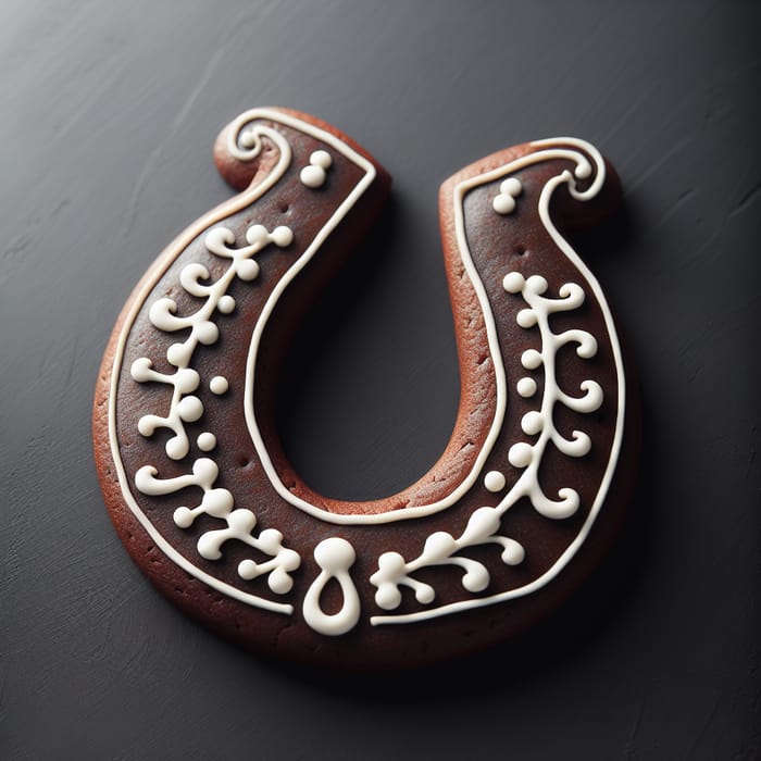 Horseshoe Gingerbread Cookie - Exquisite Confectionery Craft