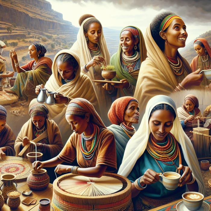 Ethiopian Women: Celebrating Culture and Community Through Traditional Activities