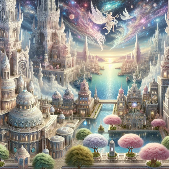 Heavenly City: A Fantastical Landscape Adventure