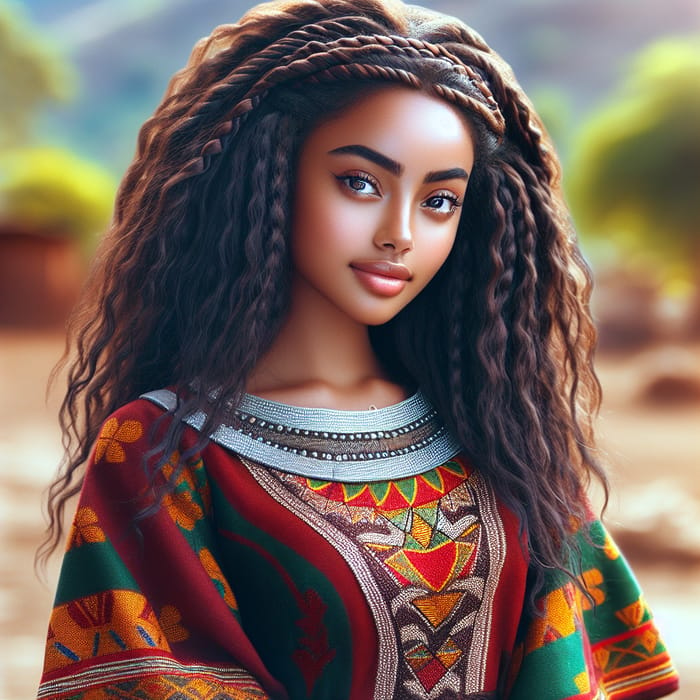 Eritrean Beauty in Habesha Dress: Captivating Traditional Attire